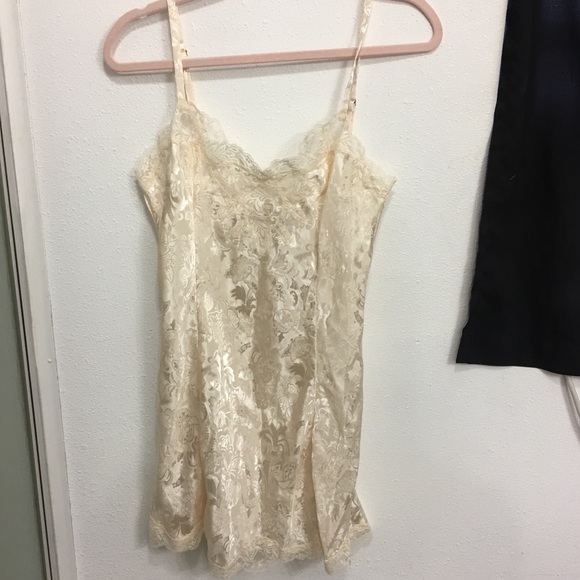 Victoria's Secret Other - Victoria’s Secret Vintage Gold Label Lace Nightie